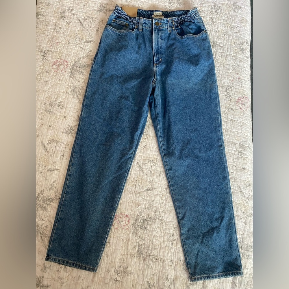 Women's Double L® Jeans, Ultra High-Rise Comfort Waist Tapered Leg Flannel-Lined